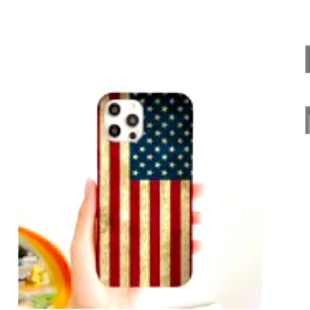 American Flag compatible with iPhone 12/12 Pro Case